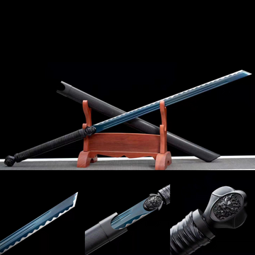 Dragon Surasshu Handmade Ninjato Manganese Steel-Romance of Men